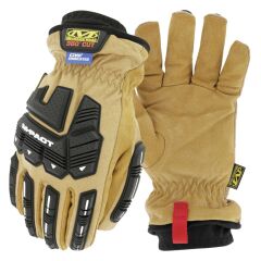 Rękawice Robocze z Naturalnej Skóry DuraHide Mechanix M-Pact Insulated Driver F9-360 - Kolor Tan