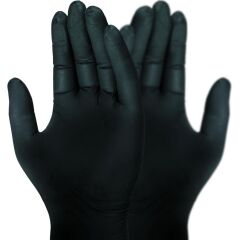 Rękawice Robocze Nitrylowe HD Black Nitrile 5 Mil 10-PAK - Kolor Tan